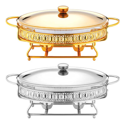 Contenedor Calentador de Alimentos con Soporte de Hierro y Placa de Vidrio - Image 5