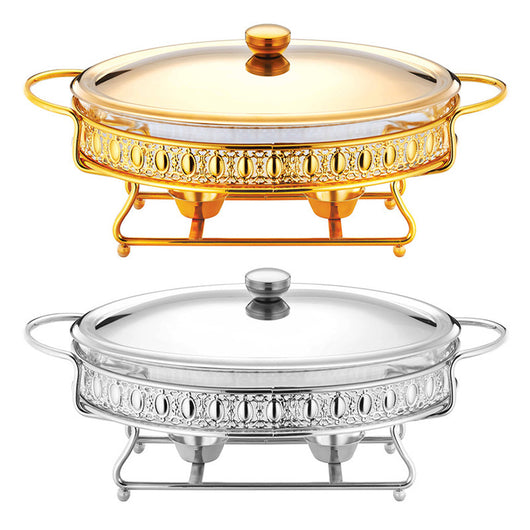 Contenedor Calentador de Alimentos con Soporte de Hierro y Placa de Vidrio - Image 5