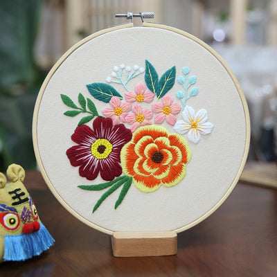 Kit de Costura para Cuadro Tridimensional con Flores Artesanales - Image 22