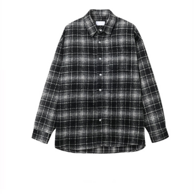 Camisa de Cuadros en Lana de Manga Larga - Image 9