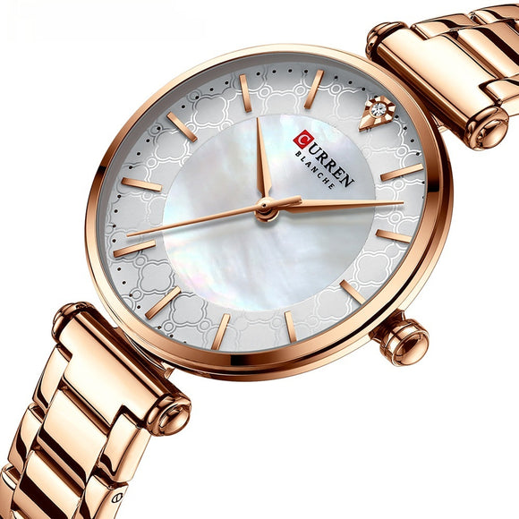 Reloj de Acero Minimalista para Mujer