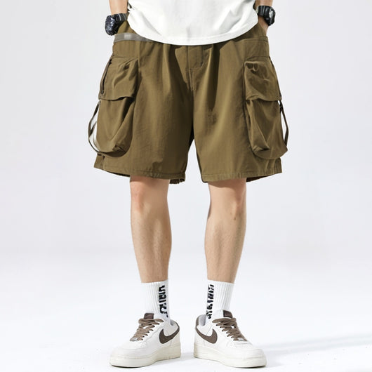 Pantalones Cortos Sueltos Japoneses con Bolsillos Grandes para Hombre - Image 63