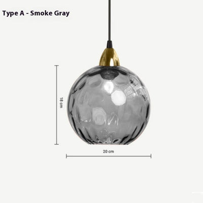 Lámpara Colgante de Cristal Ondulado con Diseño Minimalista Moderno - Image 2