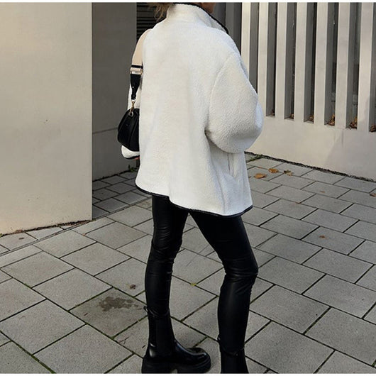 Chaqueta Cálida de Otoño e Invierno para Mujer con Cierre Simple - Image 14