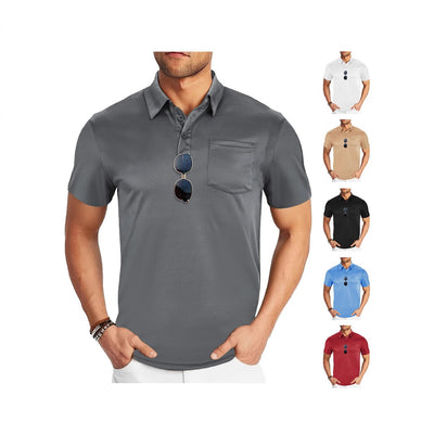 Camisa Casual Deportiva Transpirable con Cuello Solapa - Image 5