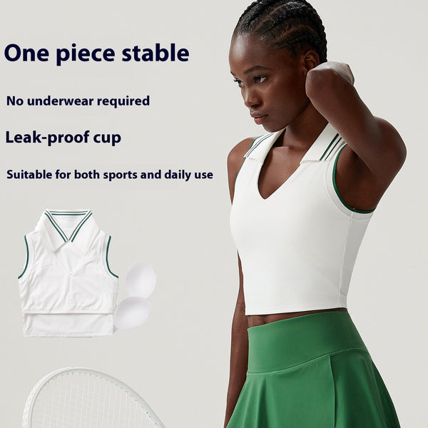 Chaleco Deportivo Talla Grande con Soporte de Pecho y Cuello Alto