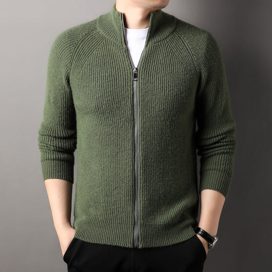 Cardigan Casual Cuello Alto Versátil para Hombre - Image 8