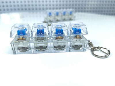 Llavero Teclado Mecánico Luminoso de Descompresión con Cristal Transparente - Image 7