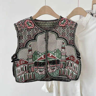 Chaleco Étnico Retro Bordado para Mujer - Abrigo Ligero de Verano - Image 12