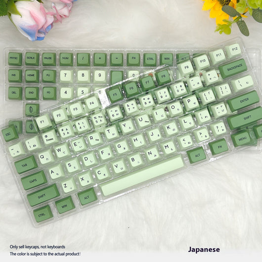 Teclado Mecánico 124 Teclas Matcha - Keycaps PBT Sublimados - Image 3