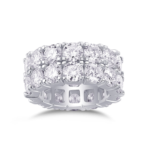 Juego de Anillos de Boda Moissanita Premium - Plata S925 Chapada en Platino con Certificación de Diamante