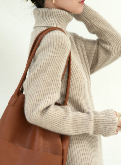 Suéter de Lana Holgado para Mujer Talla Grande - Otoño - Image 7