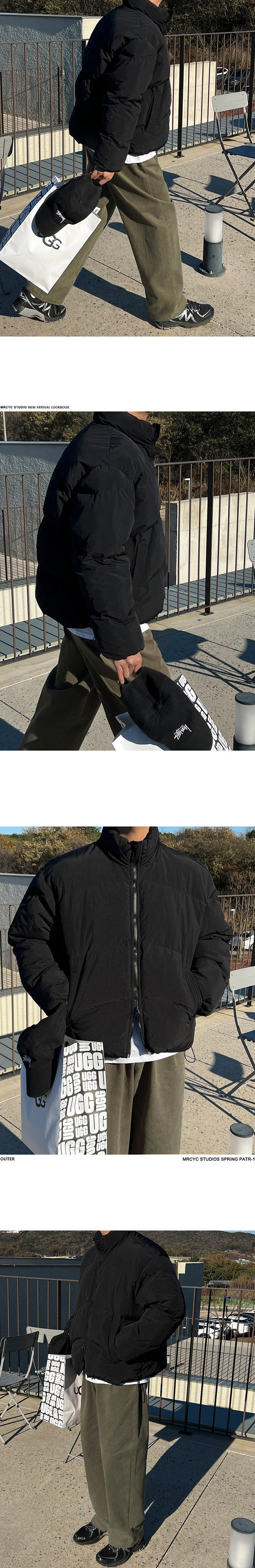 Chaqueta de Plumas Suelta Cálida Estilo Coreano para Hombre - Image 7