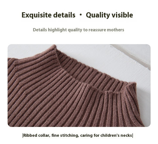 Suéter Infantil Cuello Alto Tejido Acogedor - Image 22