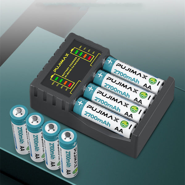 Cargador de Baterías Recargables AA y AAA