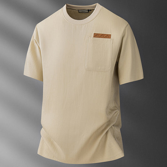 Camiseta Ligera de Lino Ice Silk para Hombre - Image 2