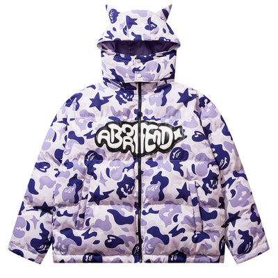 Traje de Algodón Camuflaje con Bordado de Alfabeto Imp - Image 3