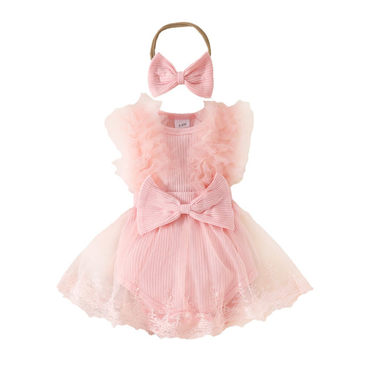 Malla Siamesa Triangular con Moño y Diadema Coordinada - Image 39