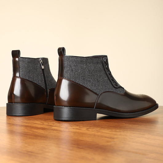 Zapatos Formales Vintage Estilo Británico en Cuero para Hombre - Image 13