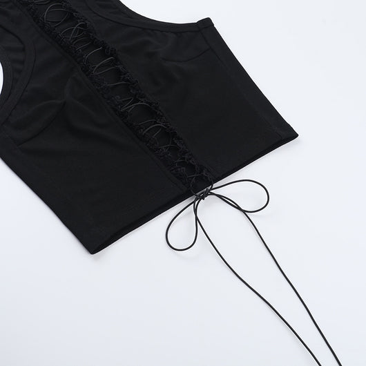Top Cropped sin Mangas Elegante - Image 21