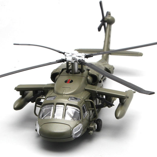 Helicóptero de Combate Black Hawk Modelo Aleación Militar - Image 5