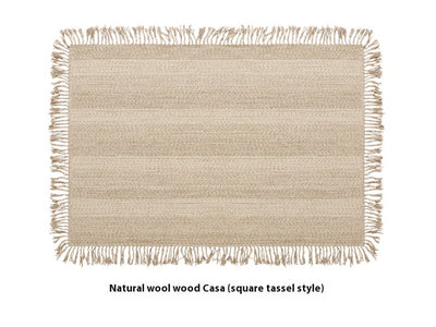 Alfombra de Lana Natural Blanco Leche - Diseño Moderno Minimalista para Sala y Dormitorio - Image 12