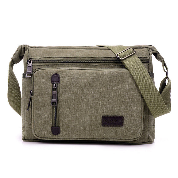 Bolsa Mensajera Retro Hombre con Diseño de Capas
