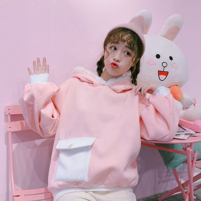 Sudadera Suelta Estilo Coreano para Mujer Otoño Invierno