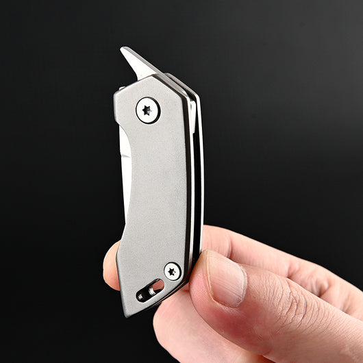 Cuchillo Táctico de Aleación de Titanio Portátil Multiusos con Abreador - Image 12