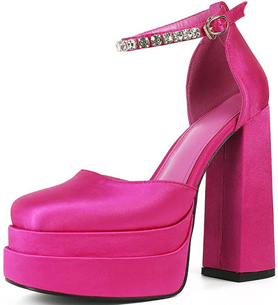 Tacones Plataforma 14cm con Brillantes Cristal - Image 76