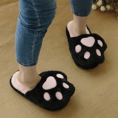 Pantuflas de Felpa con Diseño de Patitas de Gato - Image 12