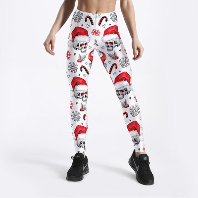 Capris Deportivos Transpirables con Diseño Calavera para Fitness - Image 4