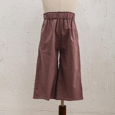 Pantalón Ancho de Lino y Algodón con Cintura Elástica - Image 56