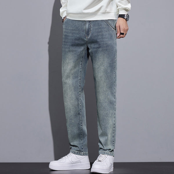 Pantalones Vaqueros Anchos Rectos Estilo Urbano para Hombre