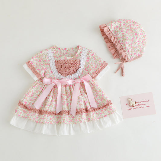 Vestido Princesa con Moño Estilo Coreano para Niñas