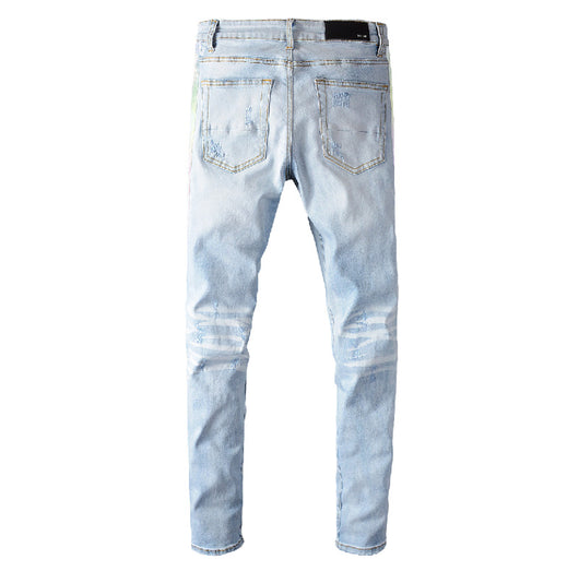 Pantalones Vaqueros Rotos Estilo Urbano para Hombre - Image 13