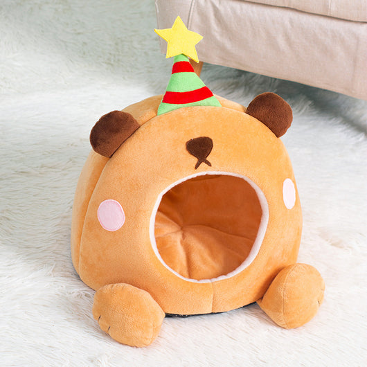 Cama Gato Estrella de la Suerte - Nido Cálido para Todas las Estaciones - Image 6