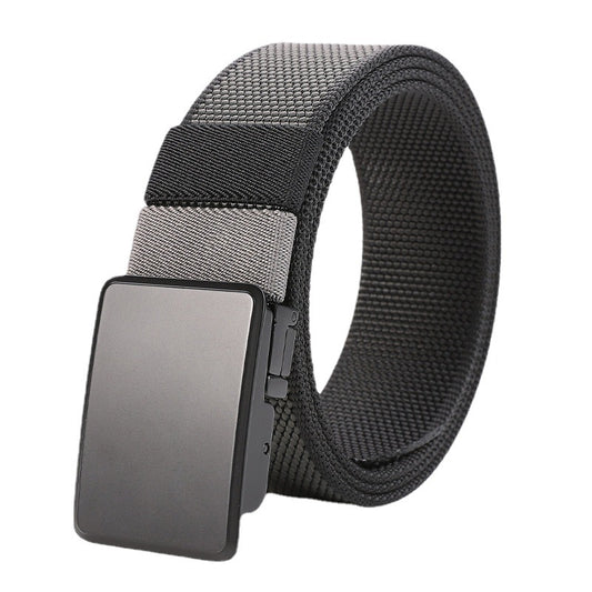 Cinturón Reversible para Hombre con Hebilla Giratoria de Nylon