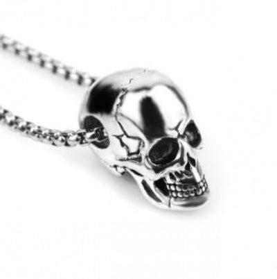 Collar Calavera de Acero Titanio para Hombre - Diseño Europeo y Americano - Image 10
