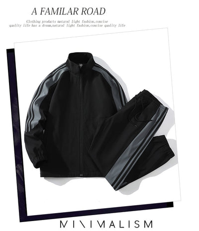 Conjunto Deportivo Casual de 2 Piezas con Cuello Mao para Hombre - Image 15