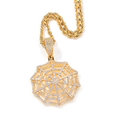 Collar Telaraña de Circonia Cúbica Estilo Hip Hop Vintage - Image 10