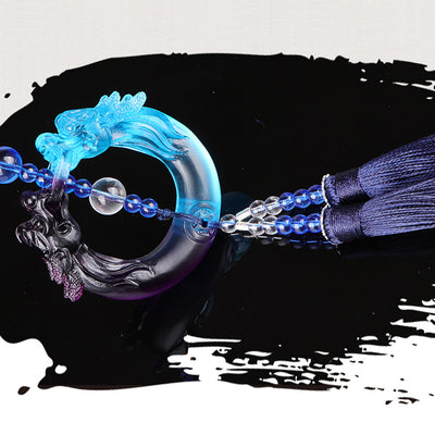 Dije para Auto con Borlas de Cerámica Esmaltada - Joya Decorativa - Image 2