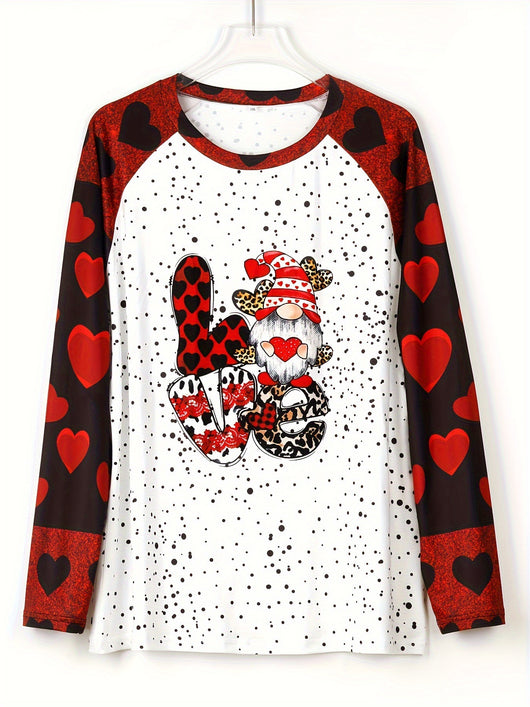 Playera Navideña Estampada Talla Grande para Mujer, Manga Larga - Image 35