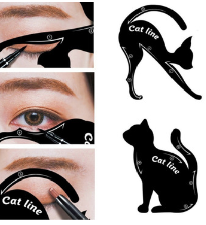 Plantilla de Delineador Felino y Sombra de Ojos - Herramienta de Maquillaje Cat Eye - Image 11