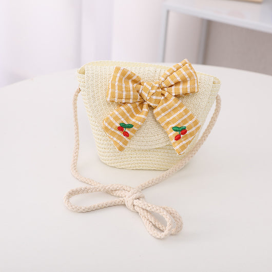 Conjunto Infantil de Bolsa y Sombrero de Paja para el Sol - Image 7