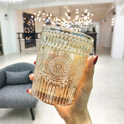 Vaso de Cristal Tallado con Diseño de Girasol Phnom Penh - Image 7