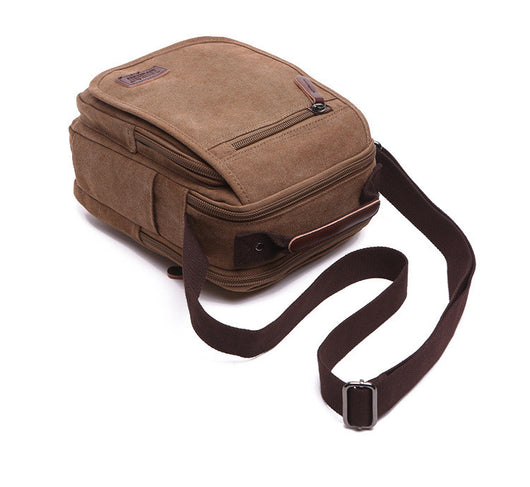 Bolsa Mensajera de Lona para Hombre con Múltiples Compartimentos - Image 6