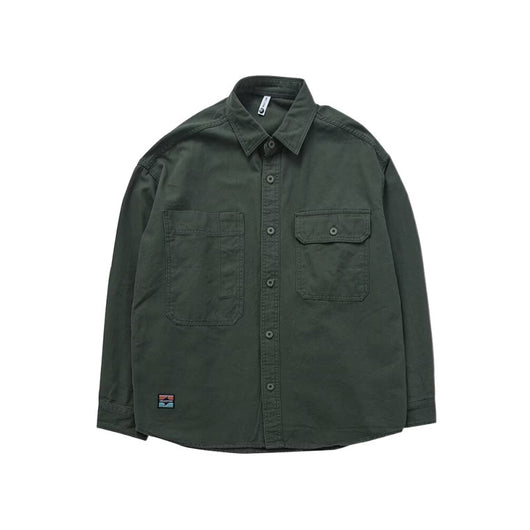 Camisa Chaqueta Suelta Talla Grande Manga Larga para Otoño - Image 4