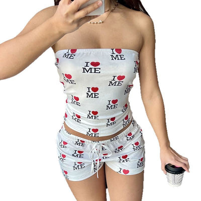 Pantalones Casuales Holgados con Estampado de Letras - Image 5