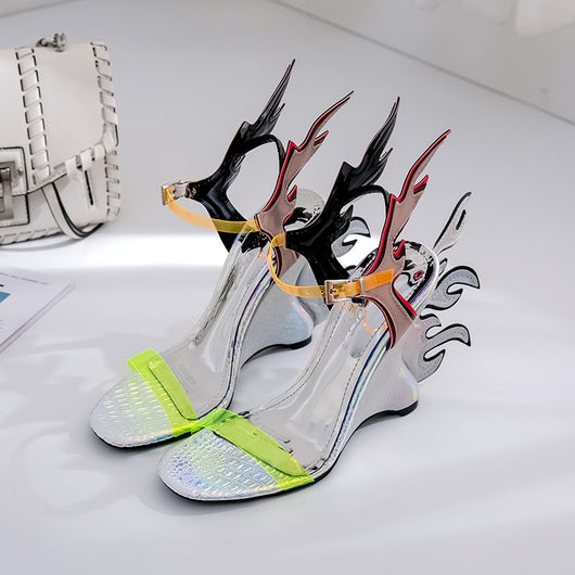 Sandalias Bohemias de Bloques de Color para Mujer - Image 9